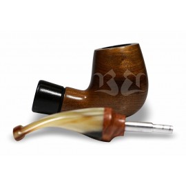Cachimbo Bertoldi Anel Madeira Natural com Filtro Permanente